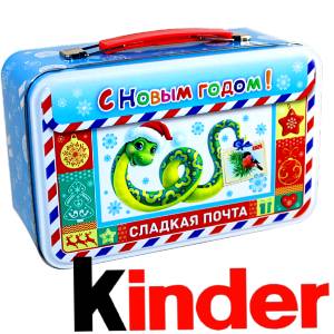Сладкий подарок на Новый Год в картонной упаковке весом 430 грамм по цене 2136 руб в Коврове