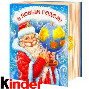 Сладкий новогодний подарок в картонной упаковке весом 820 грамм по цене 2512 руб в Коврове