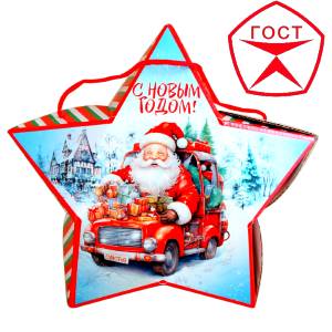 Детский подарок на Новый Год в жестяной упаковке весом 950 грамм по цене 1182 руб в Коврове