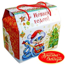 Детский новогодний подарок в картонной упаковке весом 950 грамм по цене 1108 руб в Коврове